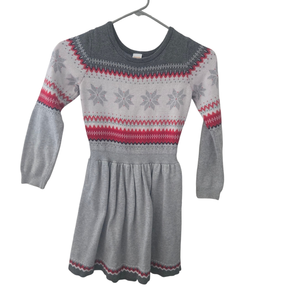 Gymboree Gray and Pink Knit Dress
